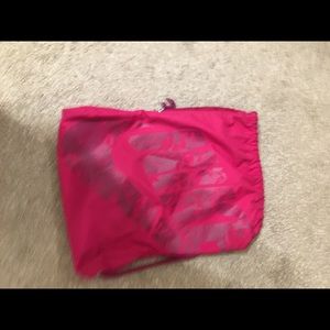 Pink Nike drawstring bag